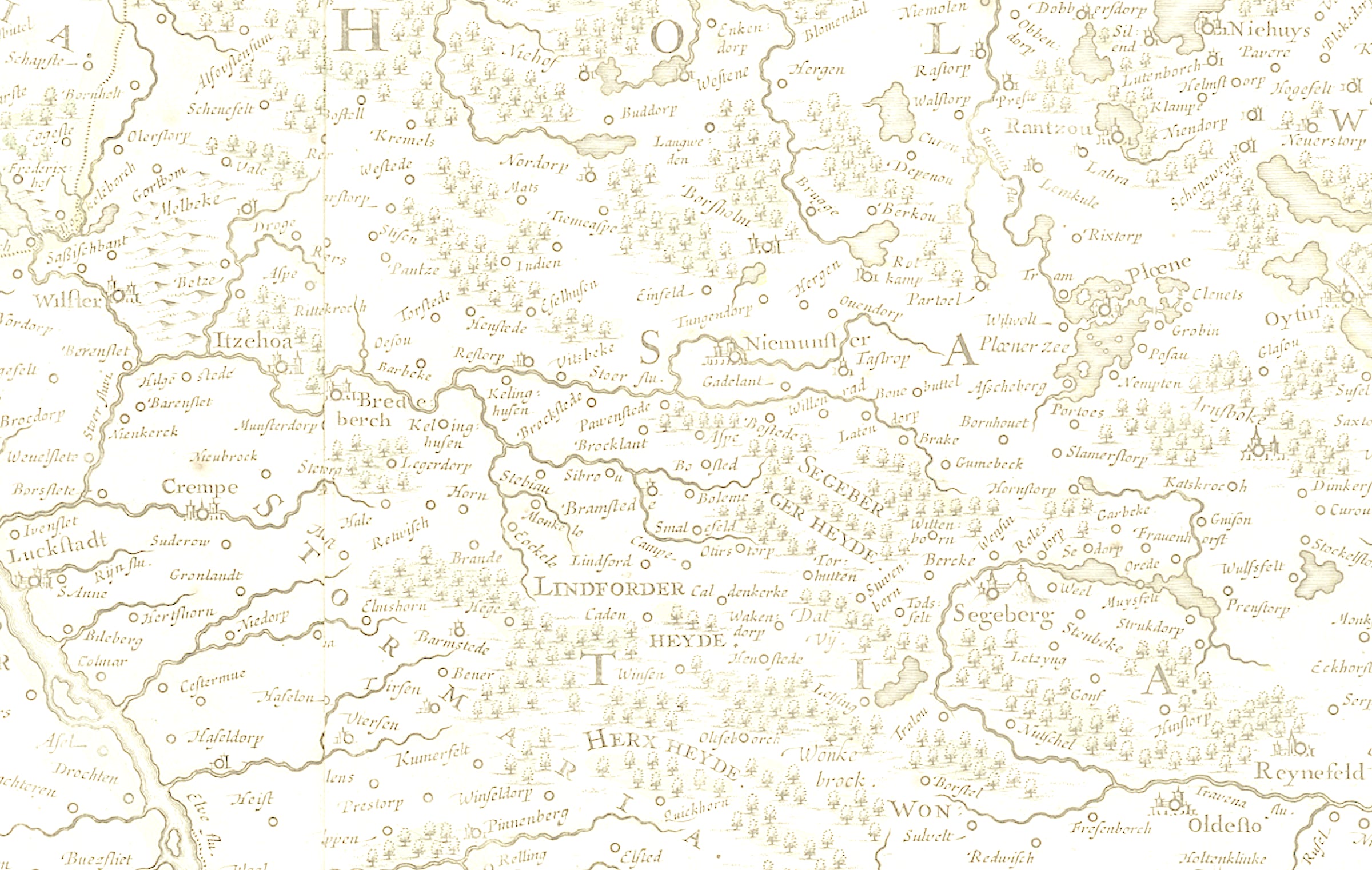 gemeinfreie Holstein Karte 1645